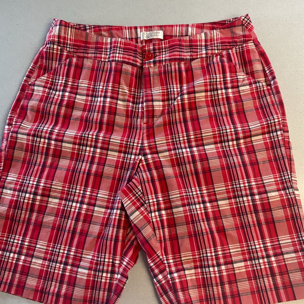 Red Plaid womens Shorts
